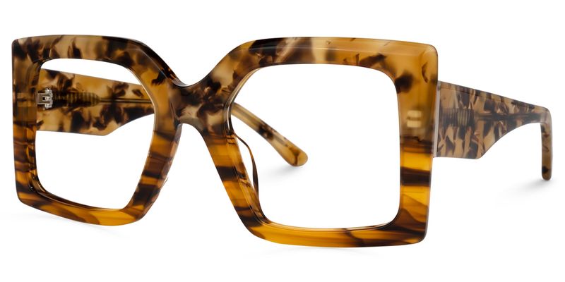 Claudia - Square Tortoise Eyeglasses