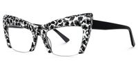 Garza - Cat Eye Animal Eyeglasses | Vooglam Front View