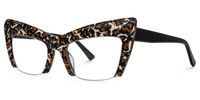 Garza - Cat Eye Leopard Eyeglasses - 2
