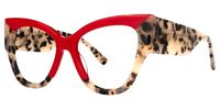 Tovar - Square Red Eyeglasses