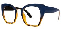 Hoda - Cat Eye Blue/Tortoise Eyeglasses - 2