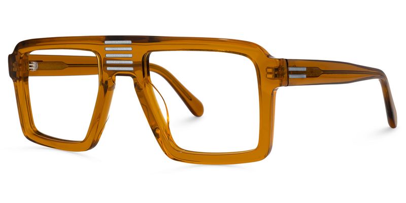 Russeau - Aviator Brown Eyeglasses - 2