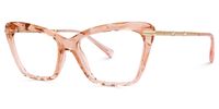 Annie - Rectangle Champagne Eyeglasses