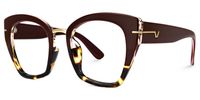 Paulina - Square Wine/Red Eyeglasses