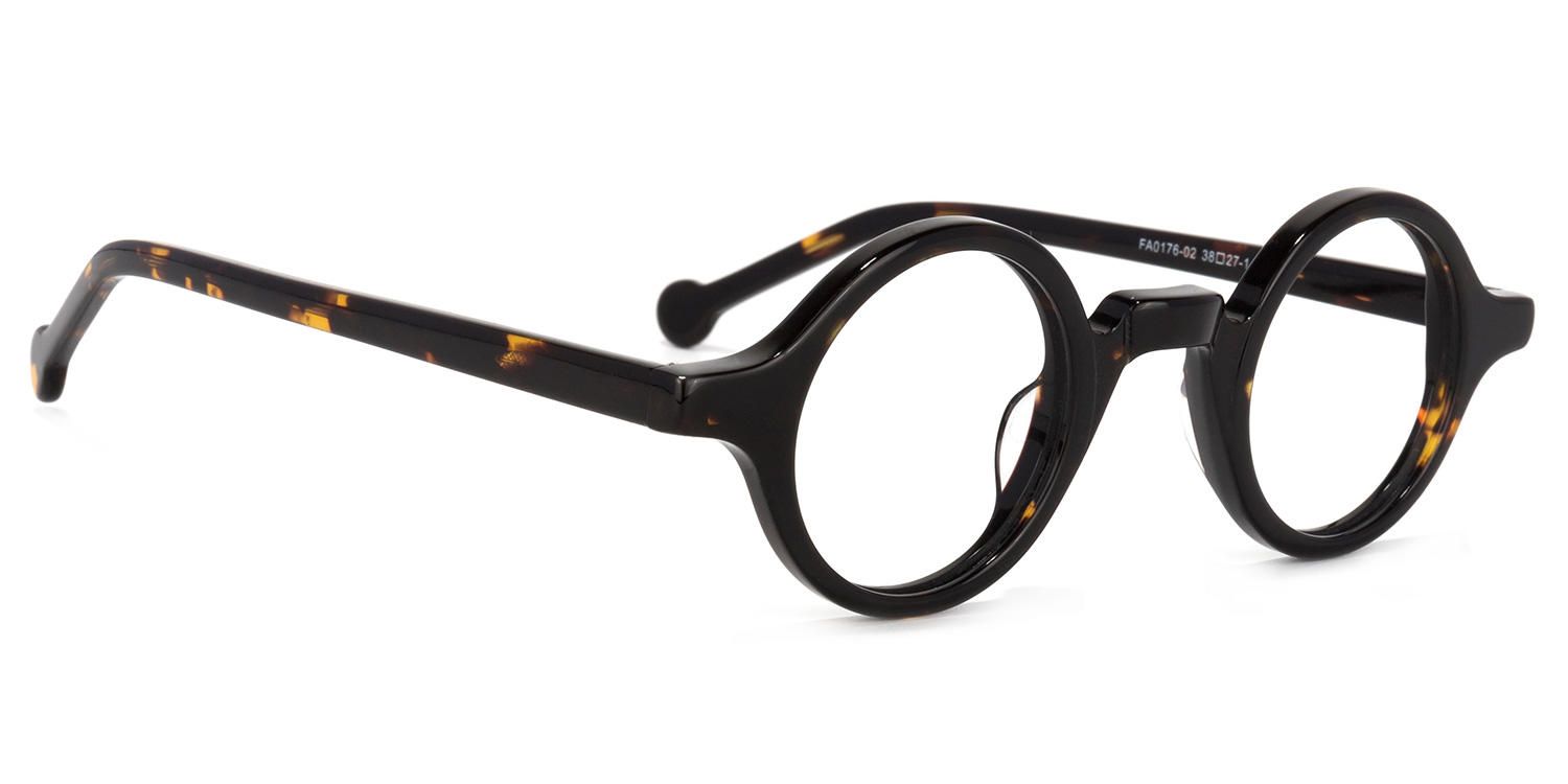 Gwendolen - Round Tortoise Eyeglasses product detail 5