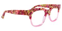 Chasel - Square Pink Eyeglasses - 5