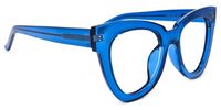 Judith - Butterfly Blue Eyeglasses | Vooglam 