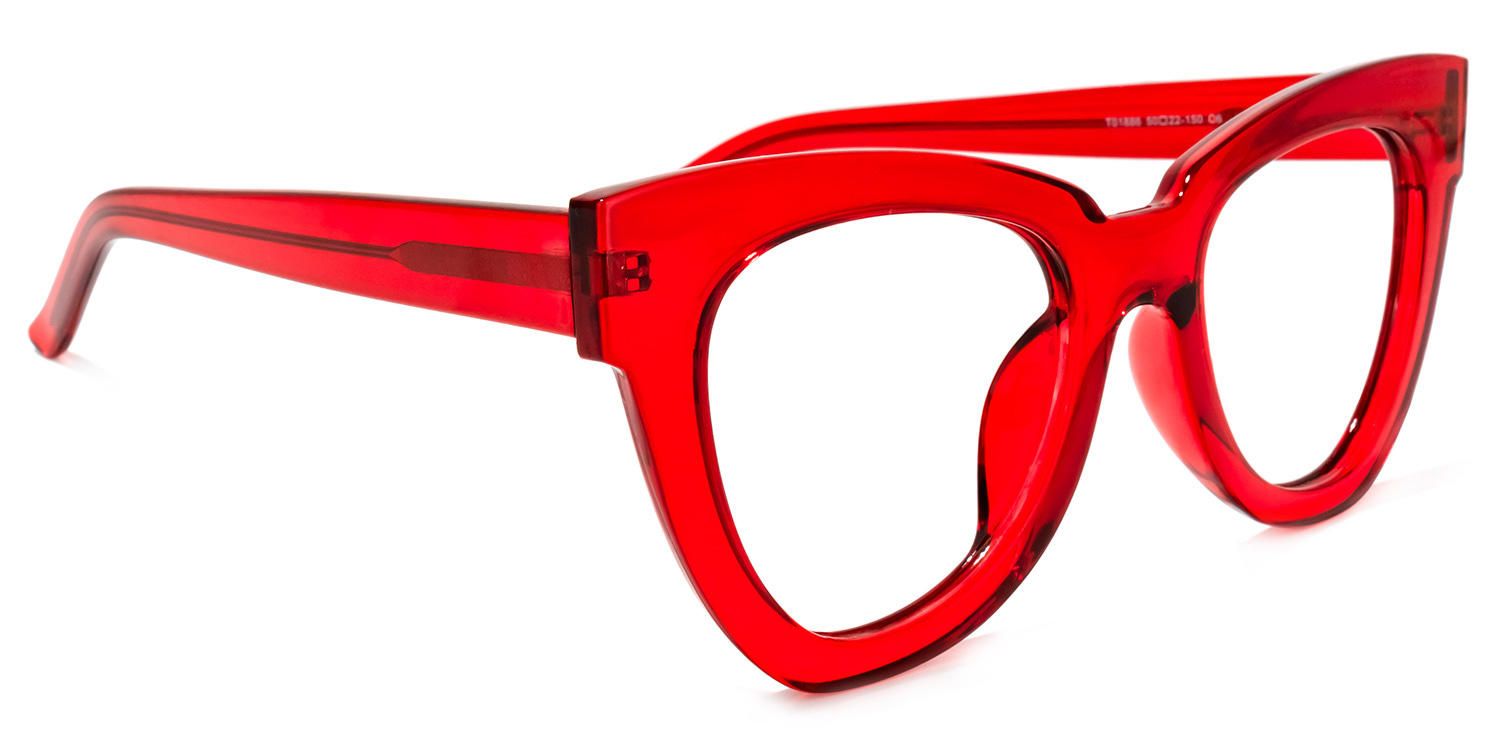 Judith - Butterfly Red Eyeglasses | Vooglam 5