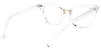 Tacita - Cat Eye Crystal Clear Eyeglasses | Vooglam Side View