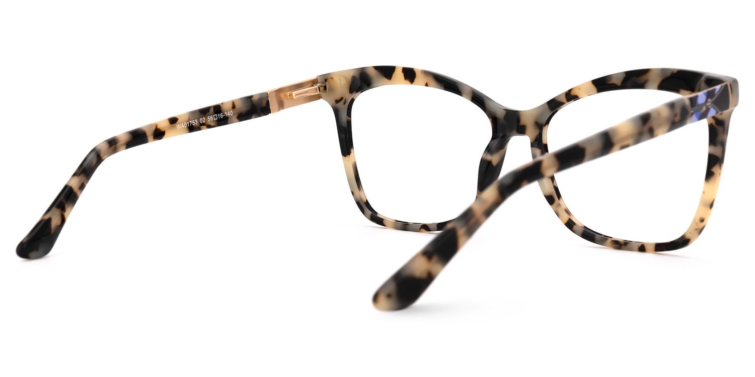 Alfven - Butterfly Leopard Eyeglasses | Vooglam Side View