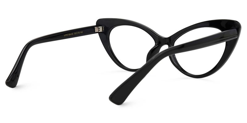 Emmie - Cat Eye Black Glasses - 3