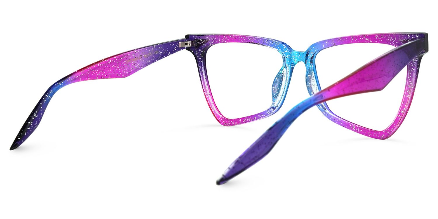 Eugenia - Butterfly Purple Eyeglasses | Vooglam Side View
