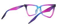Eugenia - Butterfly Purple Eyeglasses | Vooglam Side View