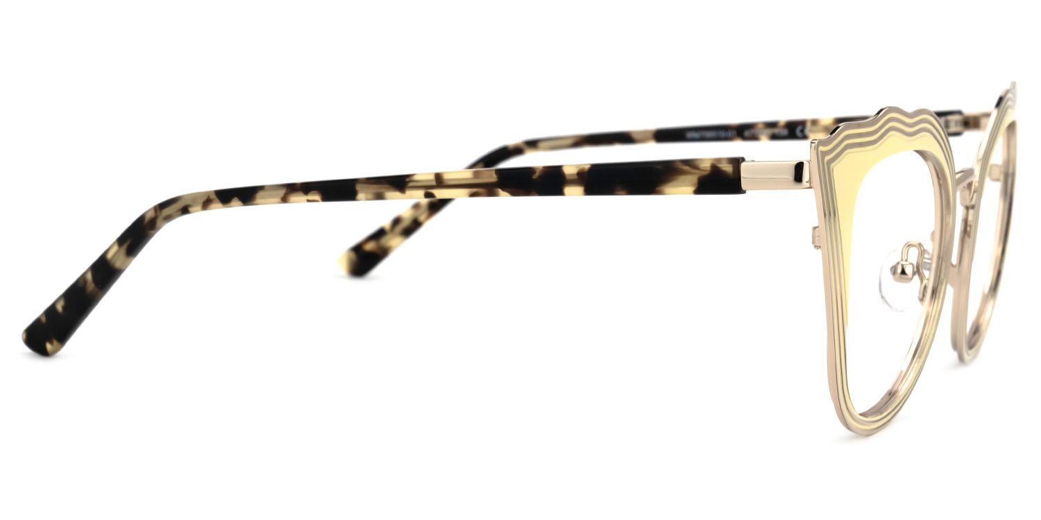 Beasley - Cat Eye Yellow Eyeglasses - 4