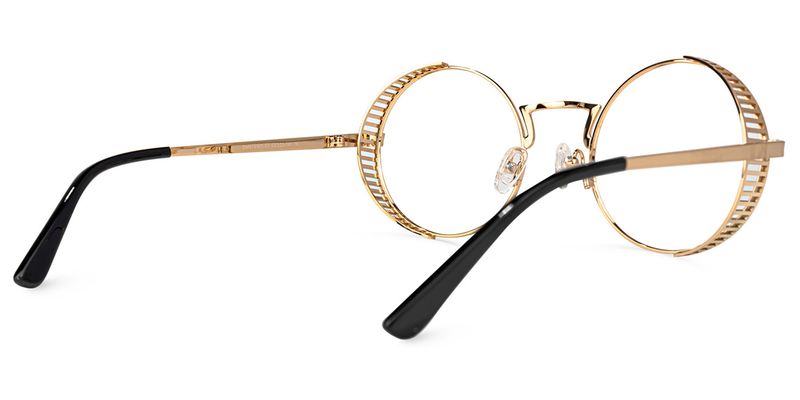 Rojas - Round Gold Eyeglasses - 3