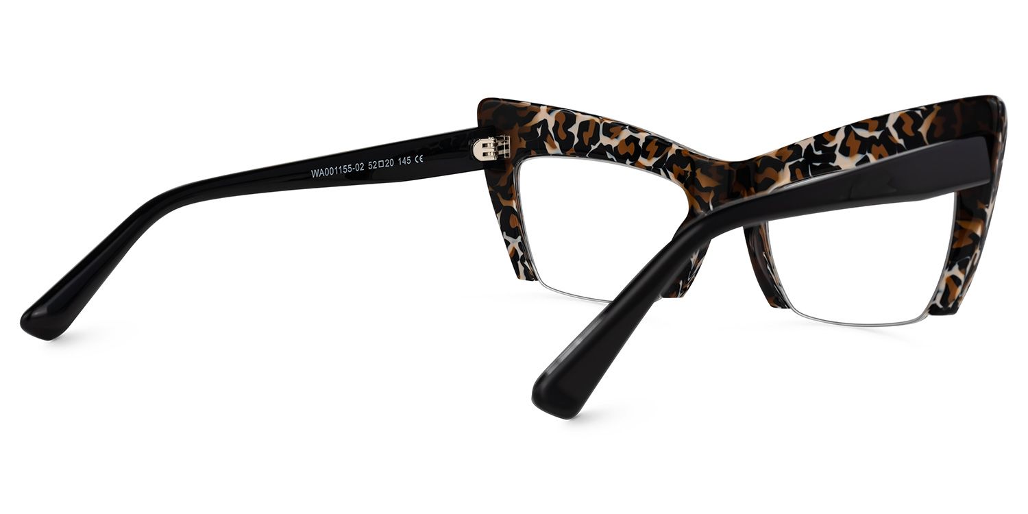 Garza - Cat Eye Leopard Eyeglasses product detail 3