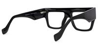 Agustin - Square Black Eyeglasses | Vooglam Side View