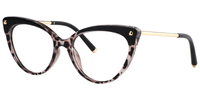 Drusilla - Cat Eye Black Eyeglasses | Vooglam Front View