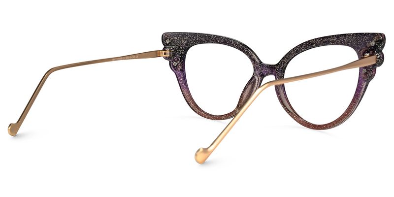 Yulanda - Cat Eye Purple Eyeglasses - 3