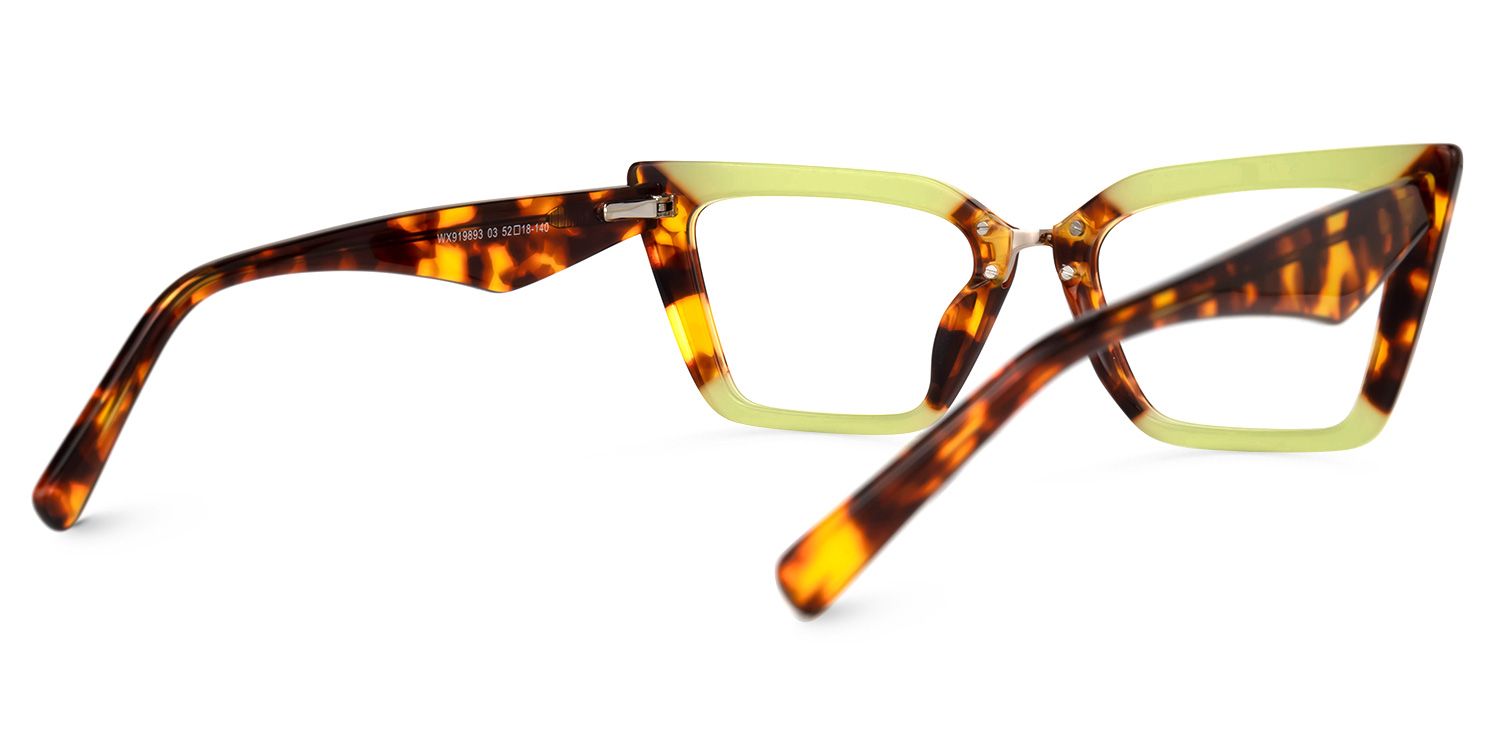 Petrie - Rectangle Tortoise Eyeglasses product detail 3