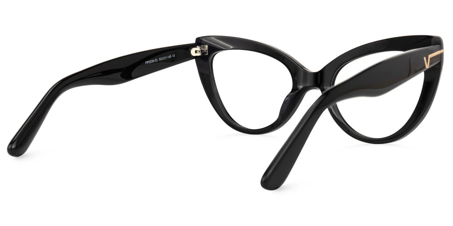 Veromca - Black Cat Eye Glasses - 3