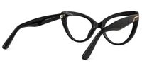 Veromca - Black Cat Eye Glasses | Vooglam Side View