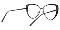 Tristan - Geometric Green Eyeglasses | Vooglam Side View