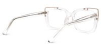 Adana - Rectangle Crystal Eyeglasses | Vooglam Side View