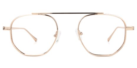 Brooks - Aviator Gold Eyeglasses