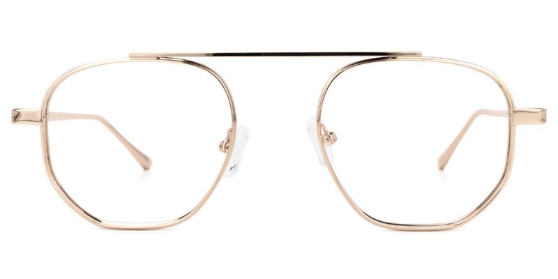 Brooks - Aviator Gold Eyeglasses