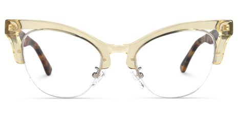Drayton - Cat Eye Yellow Eyeglasses
