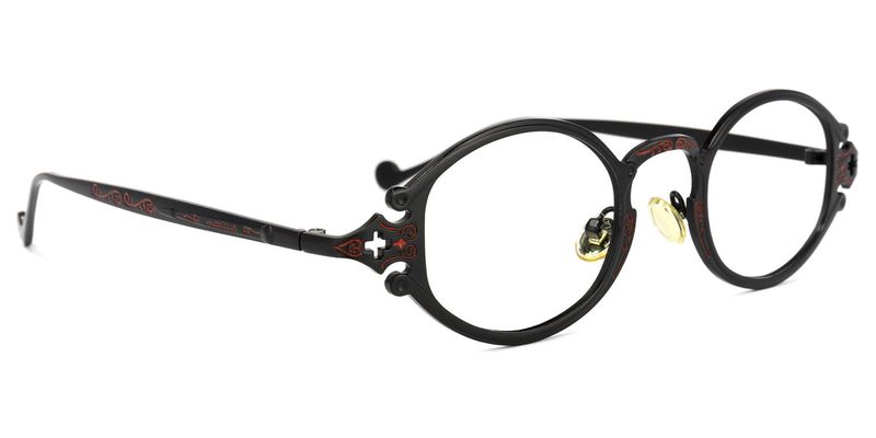 Callum - Oval Black Eyeglasses - 5