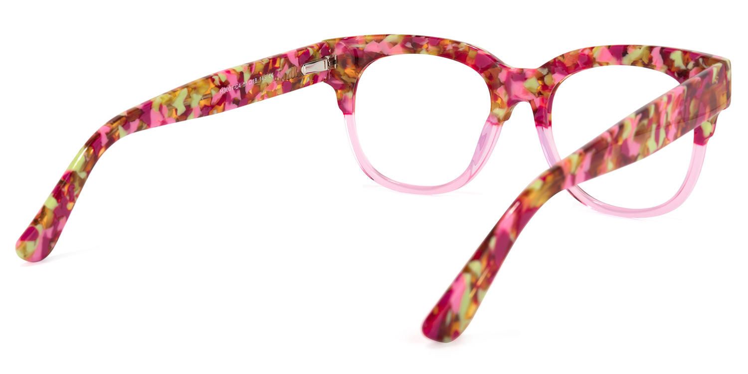 Chasel - Square Pink Eyeglasses product detail 3