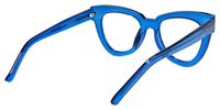 Judith - Butterfly Blue Eyeglasses | Vooglam Side View