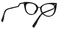 Stylish Black Cat Eye Glasses│Vooglam Glasses Side View