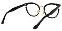 Retro - Black Round Glasses | Vooglam Side View