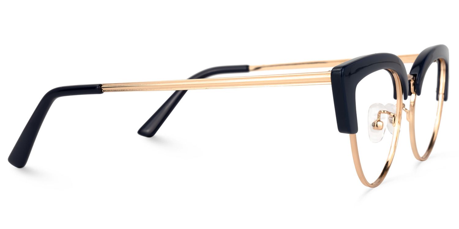 Charming Cat Eye Dark/Blue Eyeglasses│Vooglam Optical Glasses- 4