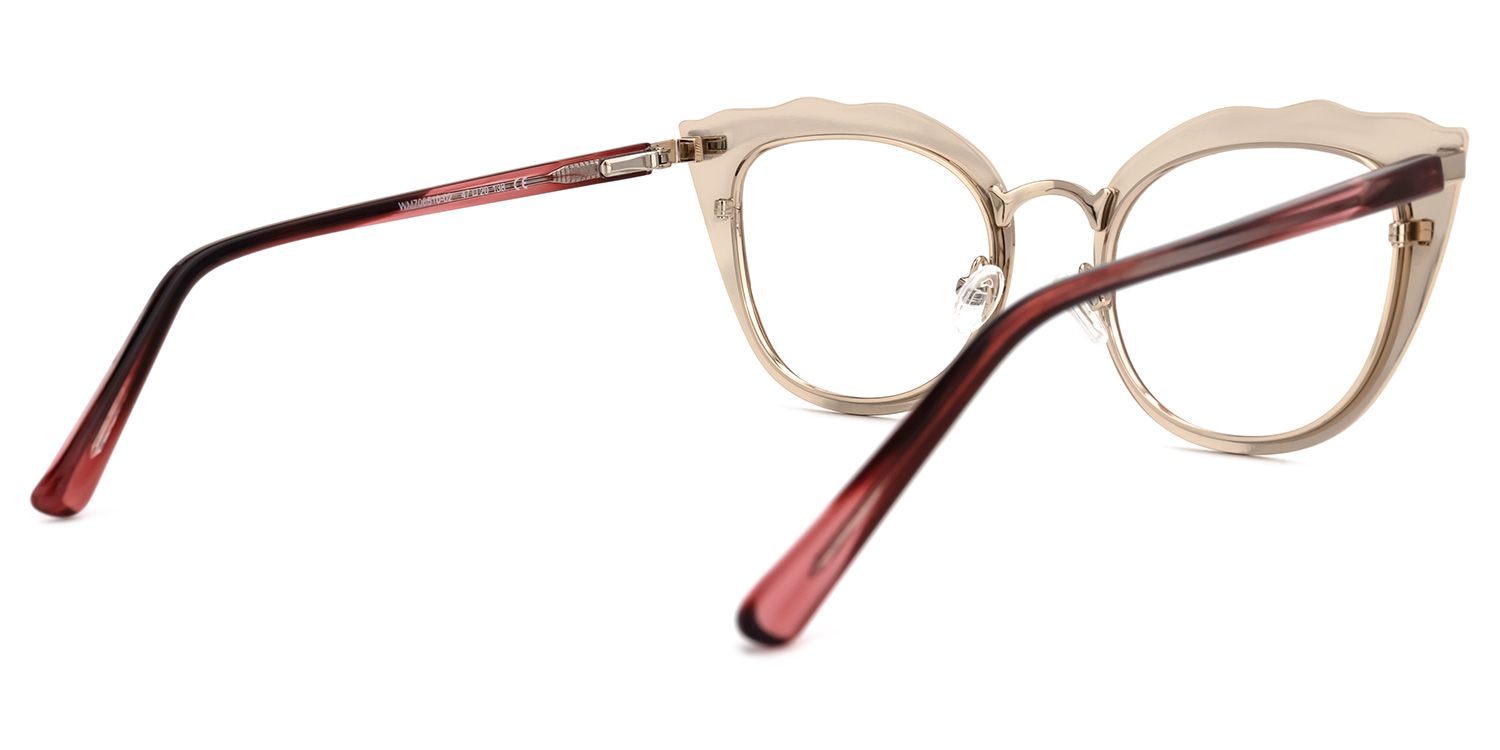 Cat Eye Red Eyeglasses - 3