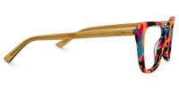 Sanchez - Rectangle Blue/Orange Eyeglasses | Vooglam 