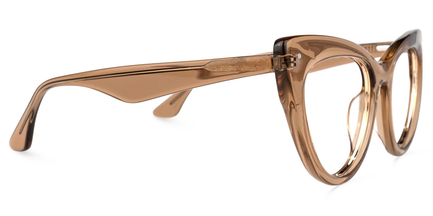 Akua - Cat Eye Brown Eyeglasses - 4