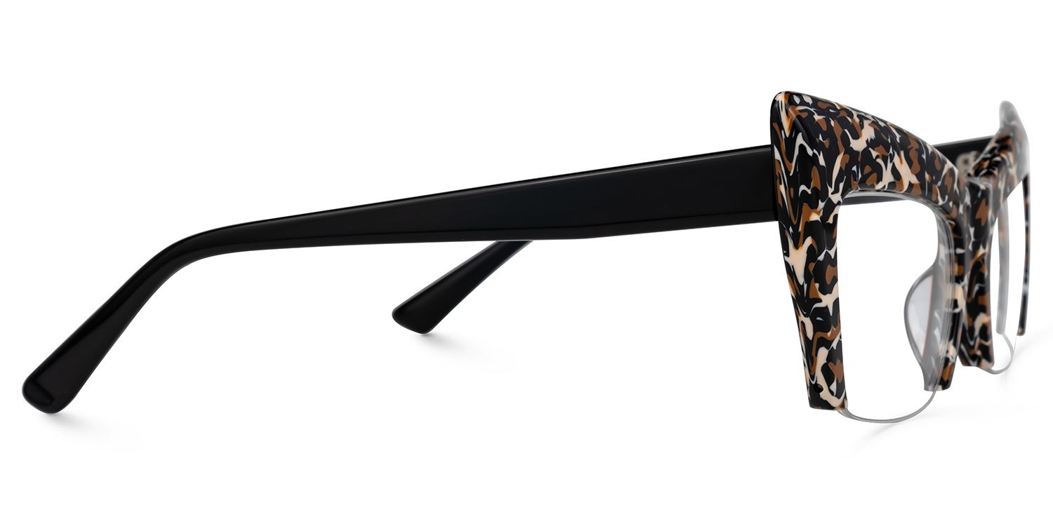 Garza - Cat Eye Leopard Eyeglasses - 4