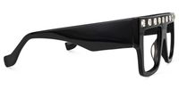 Agustin - Square Black Eyeglasses | Vooglam 