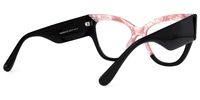 Tovar - Square Pink Eyeglasses | Vooglam Side View