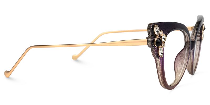 Yulanda - Cat Eye Purple Eyeglasses - 4