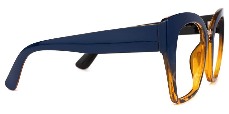 Hoda - Cat Eye Blue/Tortoise Eyeglasses - 4