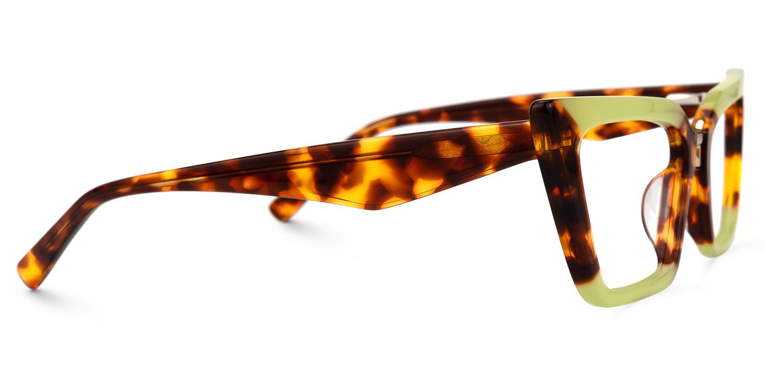 Petrie - Rectangle Tortoise Eyeglasses - 4