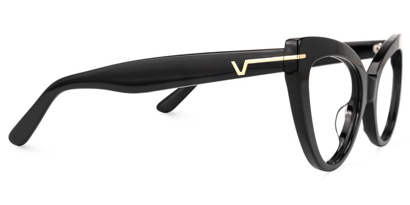 Veromca - Black Cat Eye Glasses - 4