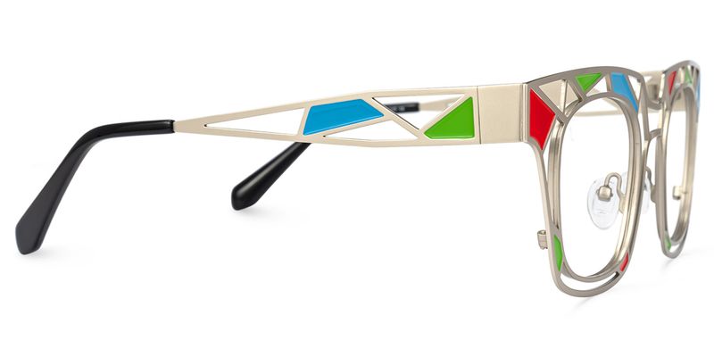 Mondrian - Square Silver Eyeglasses - 4