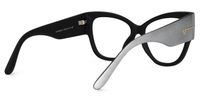 Elektra - Cat Eye Gray Eyeglasses | Vooglam Side View