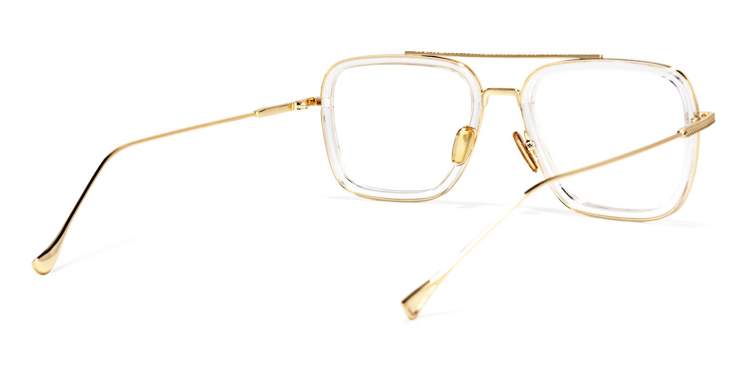 Alvira - Aviator Crystal/Gold Eyeglasses - 3